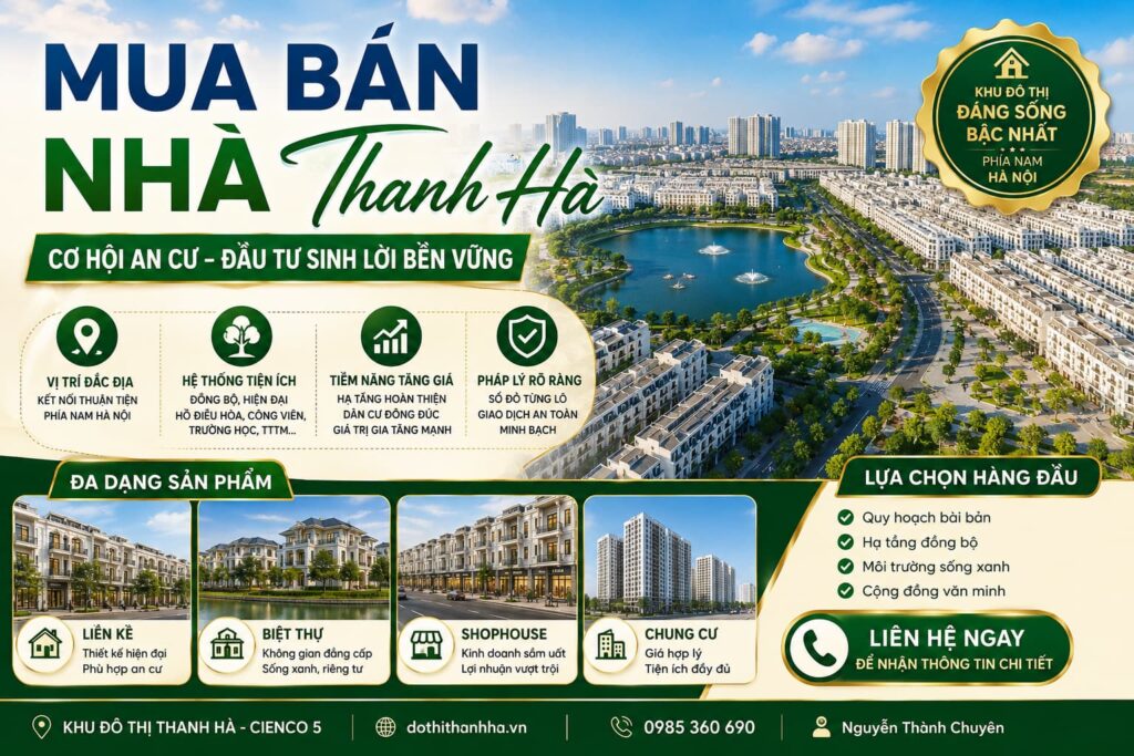 mua bán nhà thanh hà