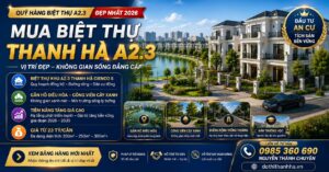 mua biệt thự thanh hà a2.3