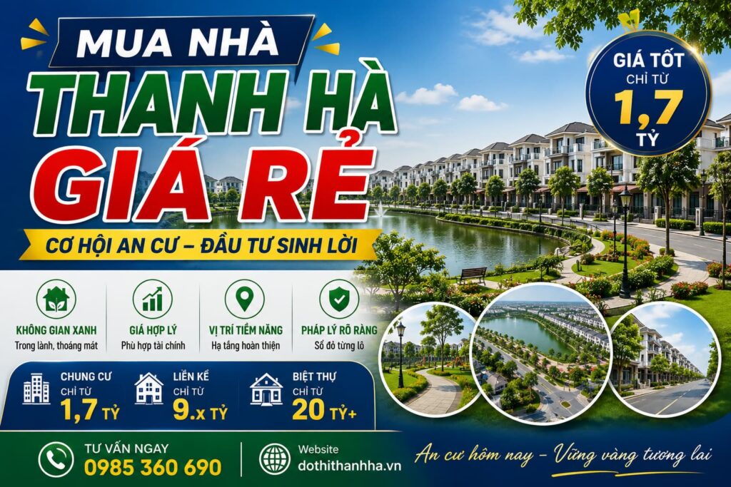 mua nhà thanh hà giá rẻ