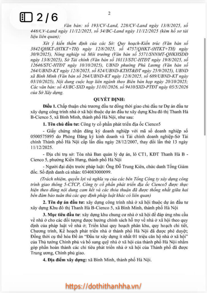 nhà ở xã hội thanh hà b