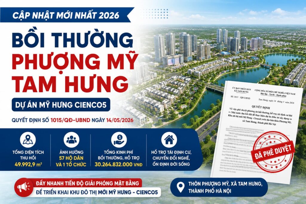 quyết định bồi thường đô thị mỹ hưng