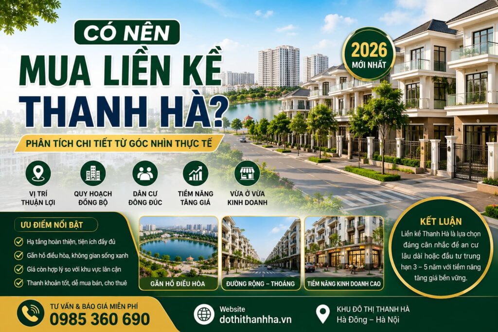 có nên mua liền kề thanh hà hay không