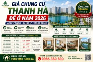 giá chung cư thanh hà để ở