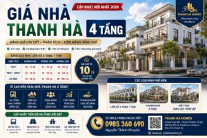 giá nhà thanh hà 4 tầng