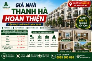 giá nhà thanh hà hoàn thiện