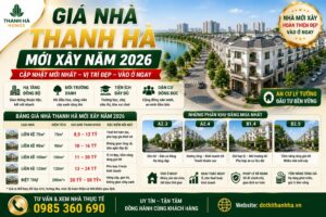 giá nhà thanh hà mới xây