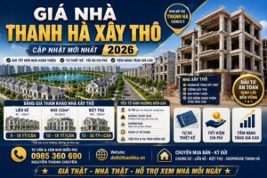 giá nhà thanh hà xây thô