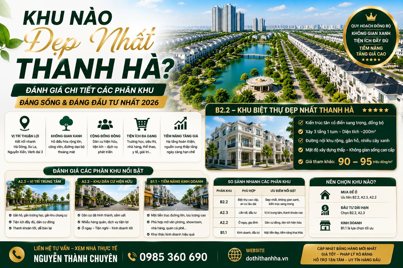 khu nào đẹp nhất thanh hà