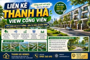 liền kề thanh hà view công viên