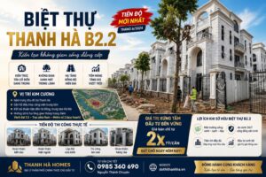 mẫu biệt thự b2.2 thanh hà mới nhất