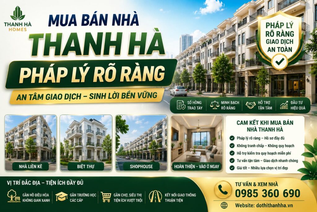 mua bán nhà thanh hà pháp lý rõ ràng