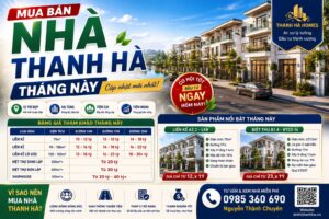 mua bán nhà thanh hà tháng này