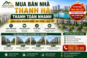 mua bán nhà thanh hà thanh toán nhanh