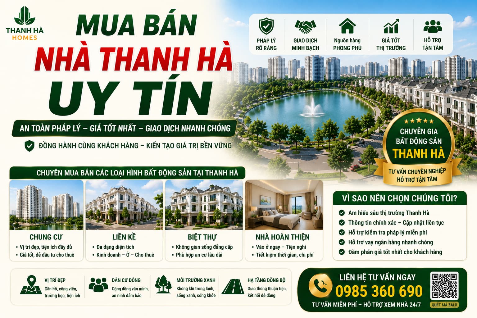 mua bán nhà thanh hà uy tín
