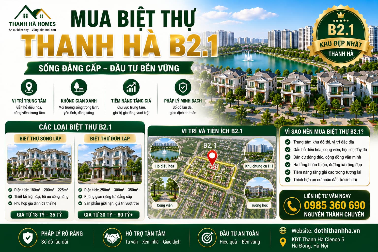 mua biệt thự thanh hà b2.1