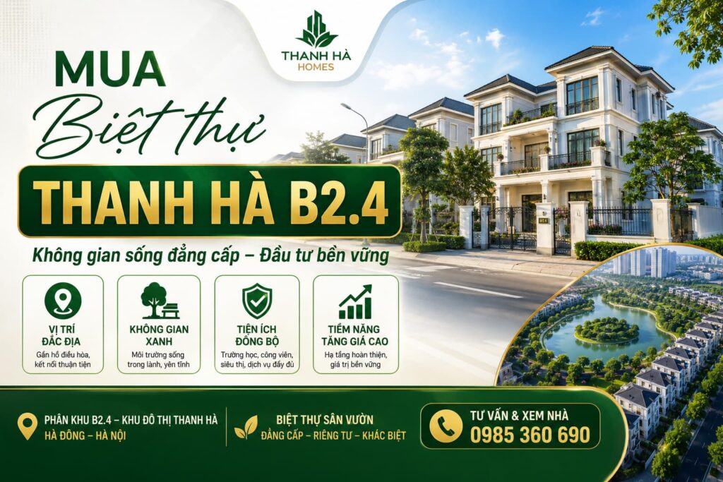 mua biệt thự thanh hà b2.4