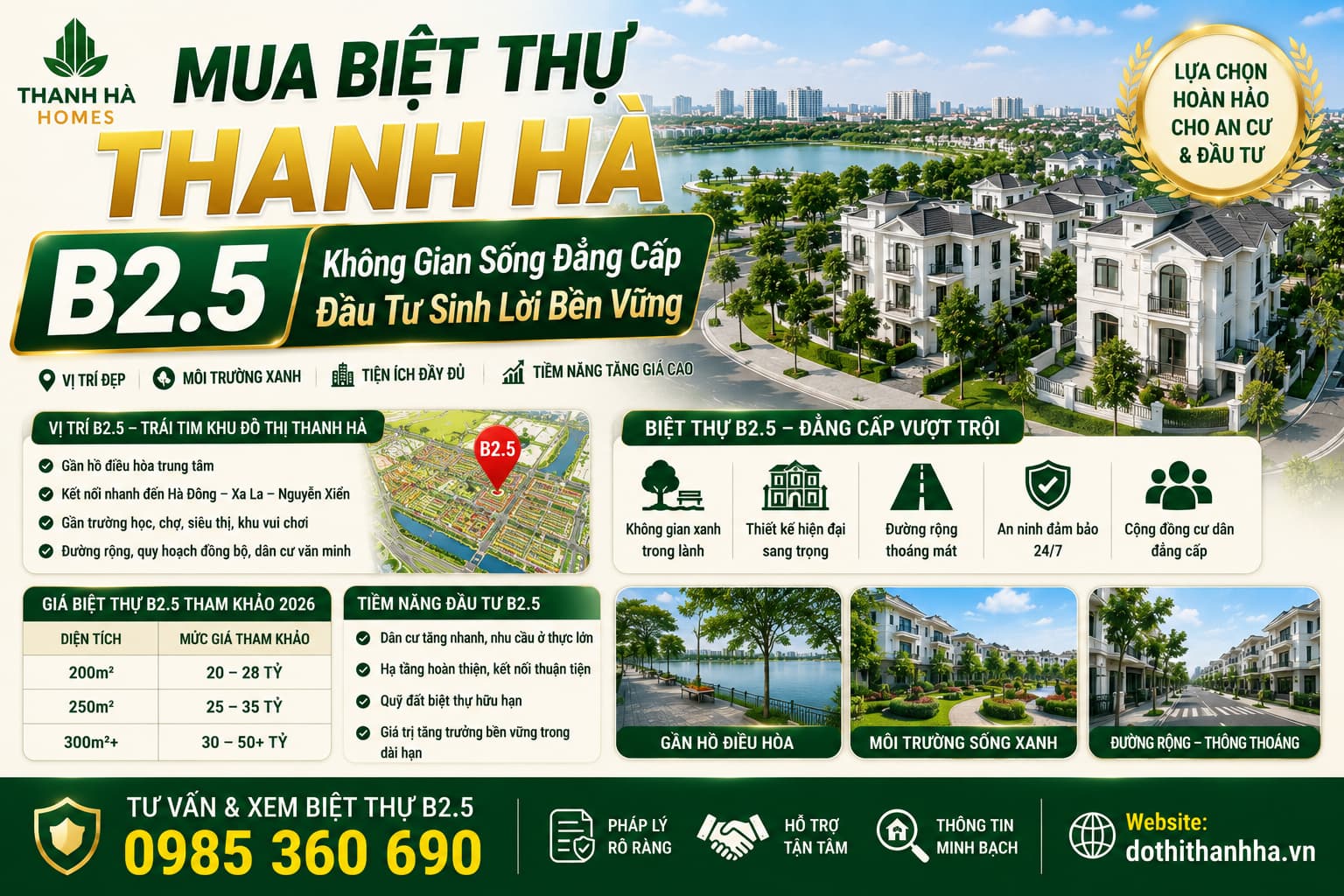 mua biệt thự thanh hà b2.5