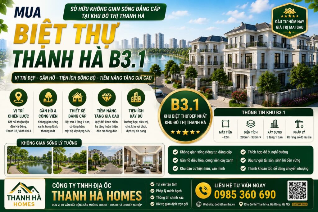 mua biệt thự thanh hà b3.1