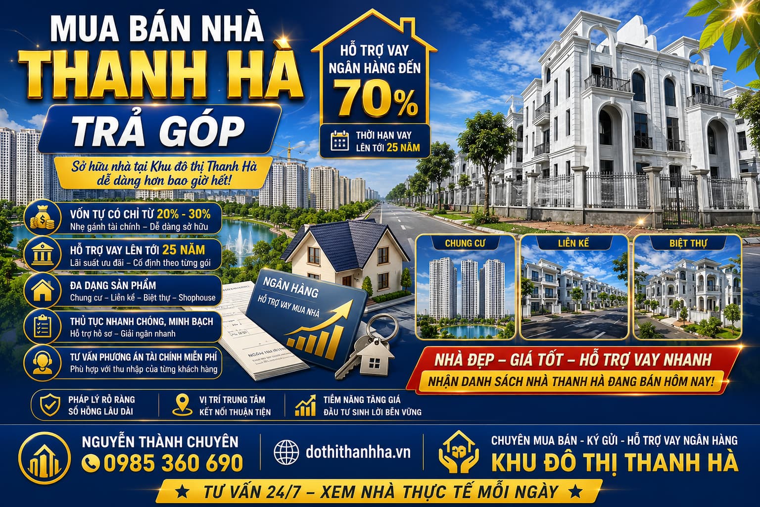 mua bán nhà thanh hà tra gop