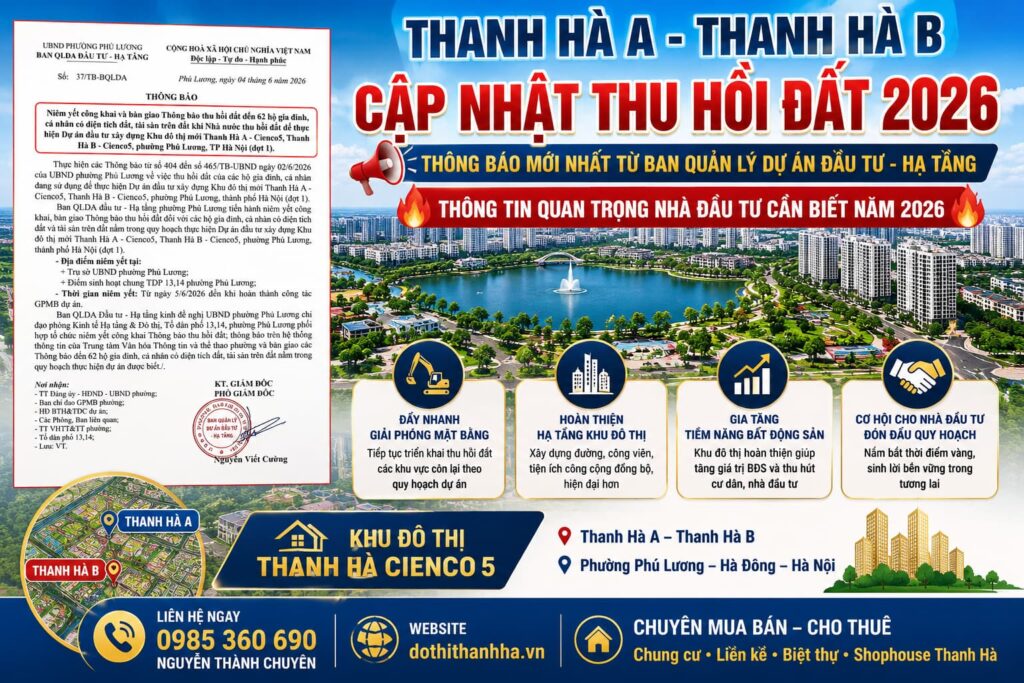 thanh hà a b thu hồi đất