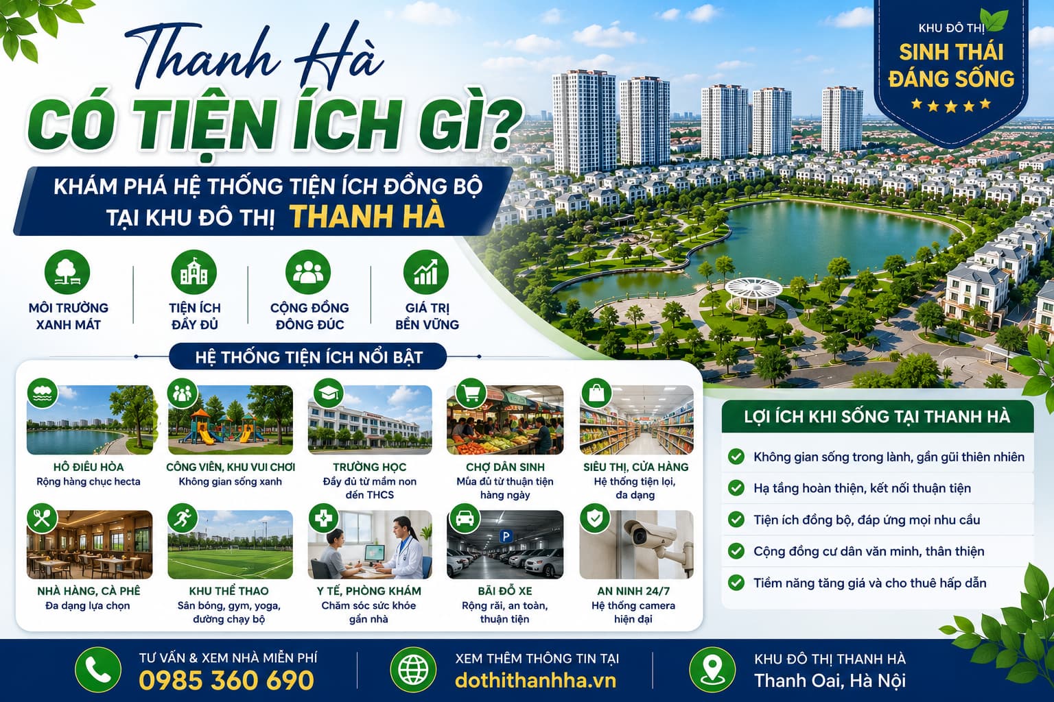 thanh hà có tiện ích gì