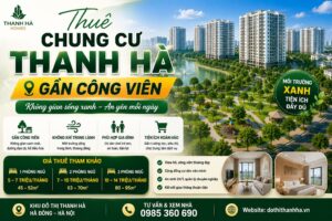 thuê chung cư thanh hà gần công viên