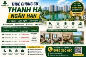 thuê chung cư thanh hà ngắn hạn