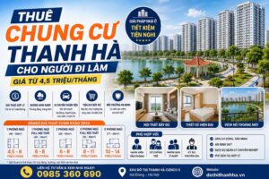 thuê chung cư thanh hà người đi làm
