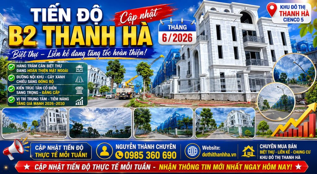 tiến độ b2 thanh hà tháng 6