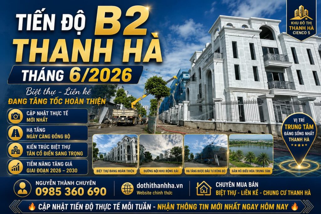 tiến độ b2 thanh hà tháng 6