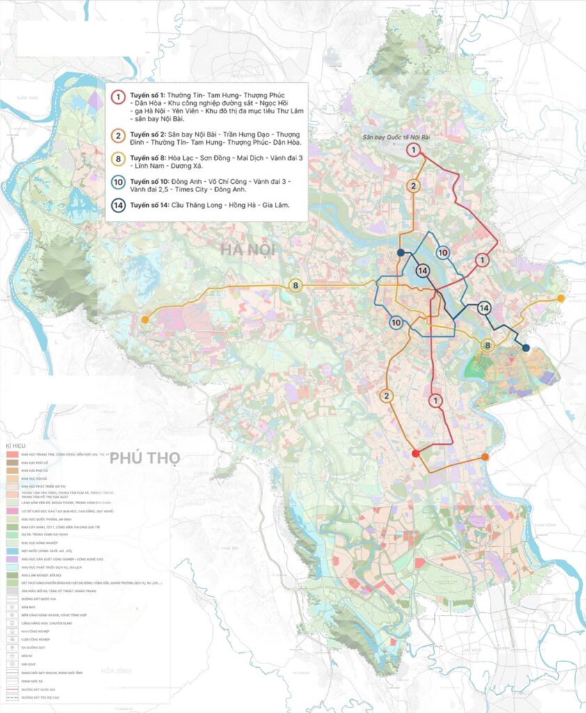 tuyến metro số 2 qua khu đô thị thanh hà cienco 5