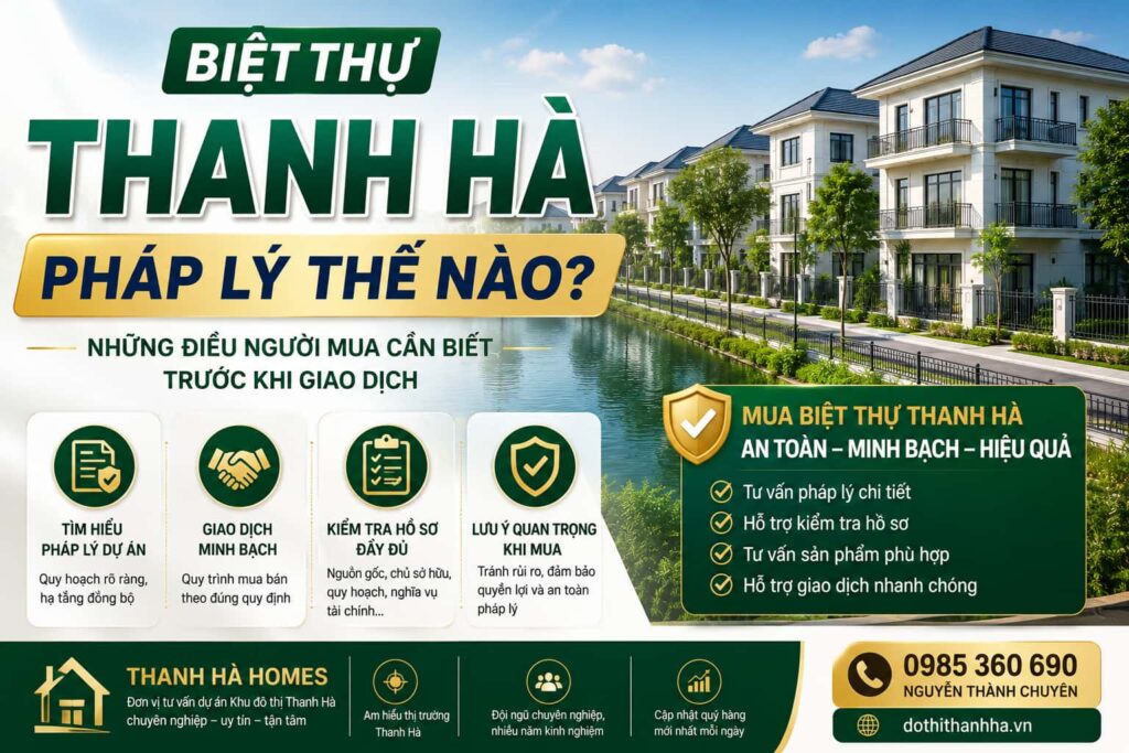 biệt thự thanh hà pháp lý thế nào