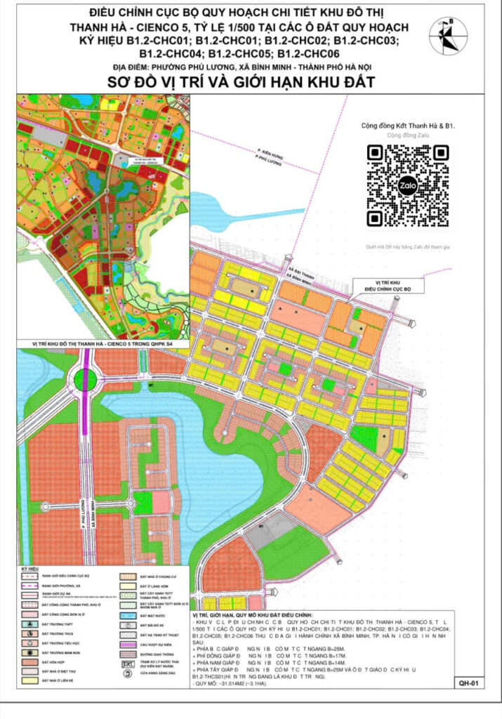 điều chỉnh quy hoạch thanh hà