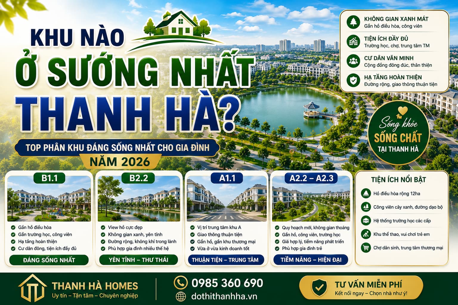 khu nào ở sướng nhất thanh hà