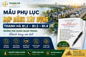mẫu phụ lục xây dựng thanh hà
