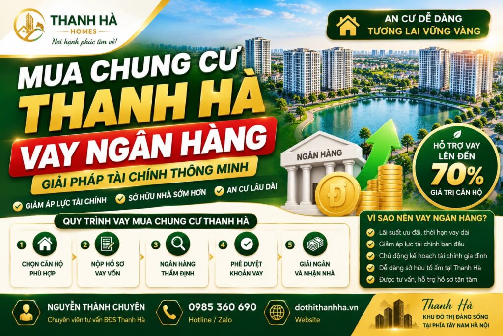 mua chung cư thanh hà vay ngân hàng