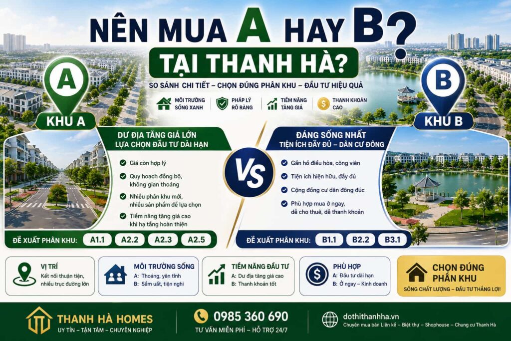 nên mua a hay b thanh hà