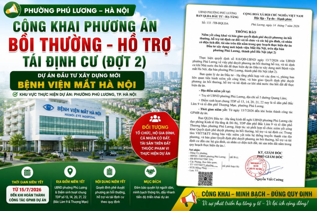 niêm yết công khai bồi thường tái định cư