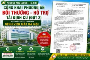 niêm yết công khai bồi thường tái định cư