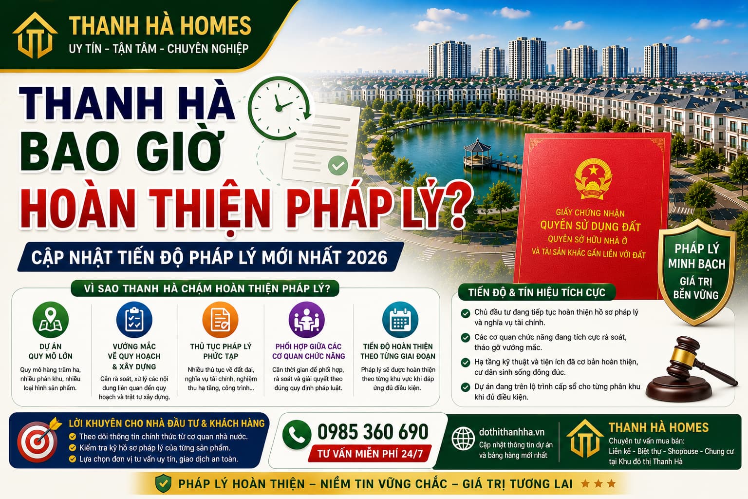 thanh hà bao giờ hoàn thiện pháp lý