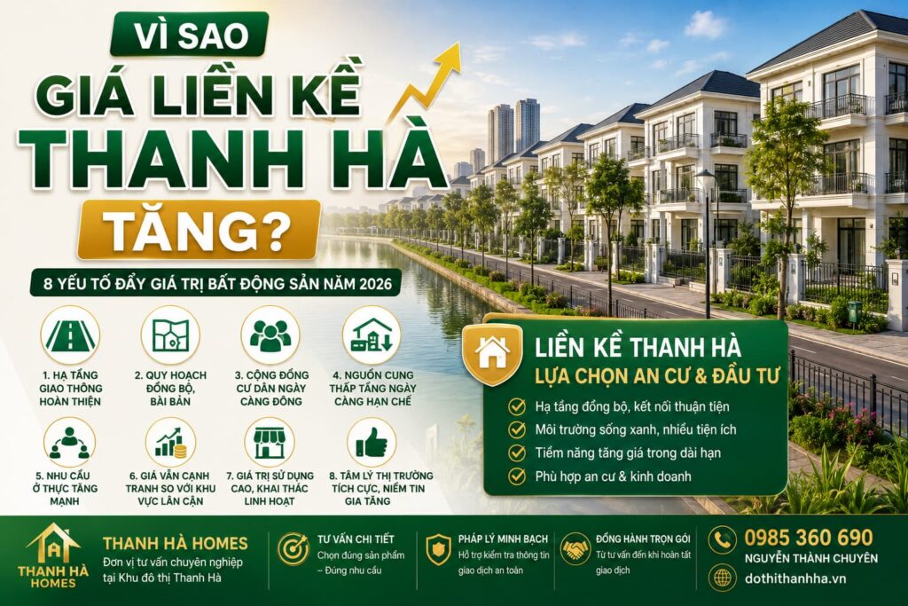 vi sao giá liền kề thanh hà tăng