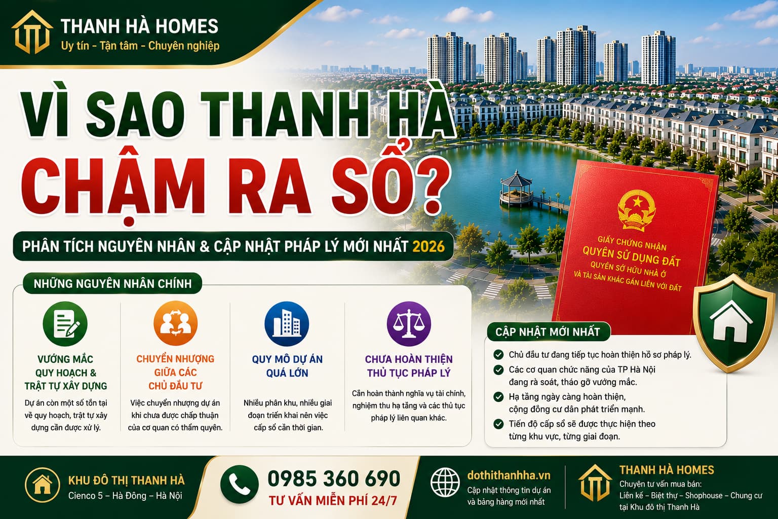 vì sao thanh hà chậm ra sổ