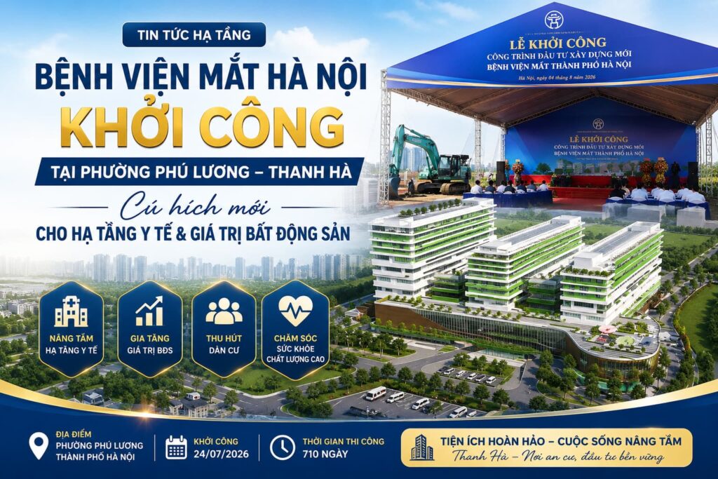 bệnh viện mắt hà nội khởi công tại khu đô thị thanh hà