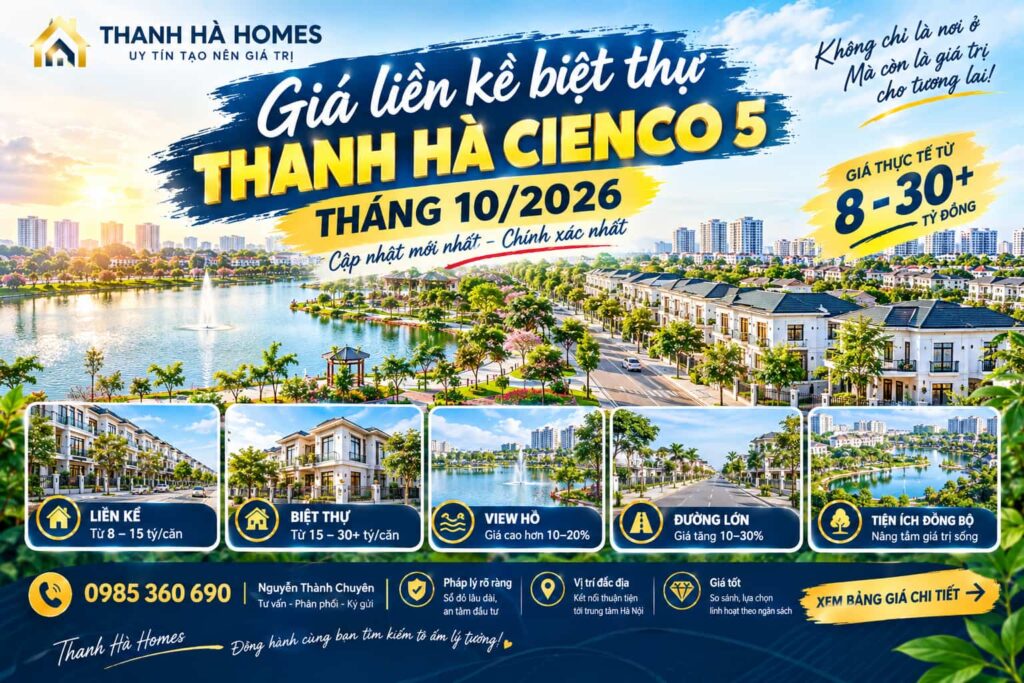 giá liền kề thanh hà tháng 10 2026