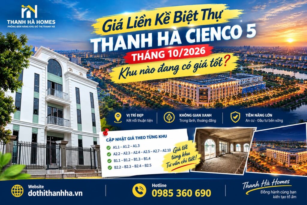 giá liền kề thanh hà tháng 10 2026