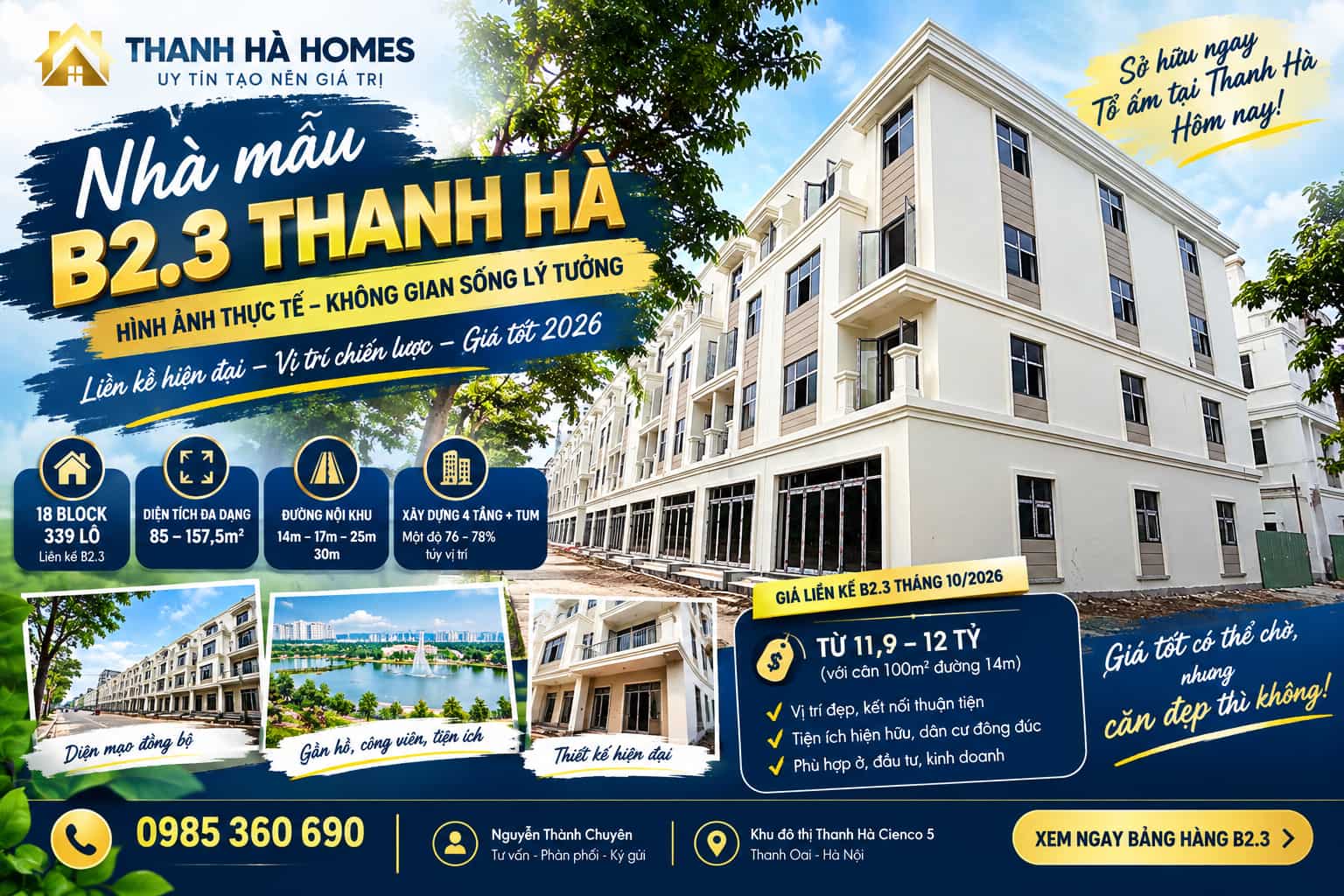 nhà mẫu b2.3 thanh hà